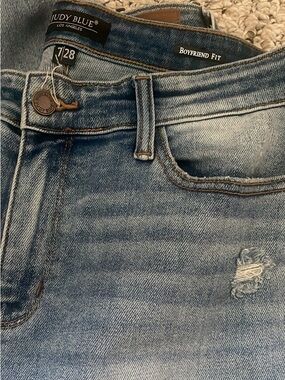 Judy Blue Light Blue Boyfriend Fit Jeans